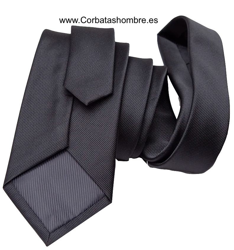 Corbata lisa color negro - Uniformes del Mar - MDQ