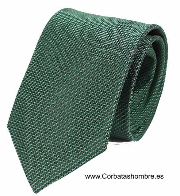 CORBATA VERDE LISA PRECIOSA EFECTO DIAMANTADO 