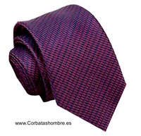 CORBATA ESTRECHA DE TELA JACQUARD CON MICRO DIBUJO DE CAPSULAS